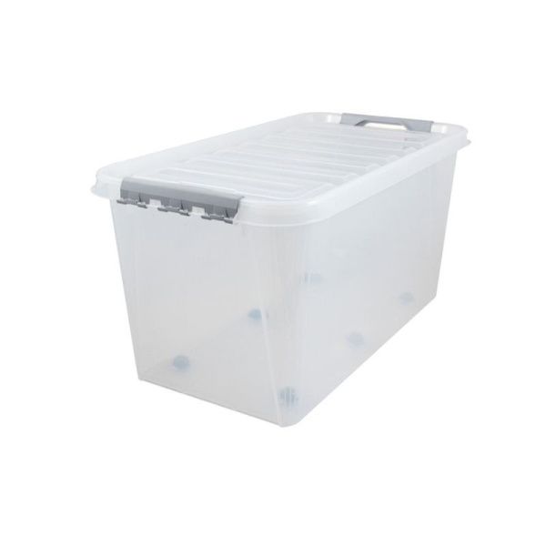 Контейнер для хранения 70л 720*390*375мм пластик ПРОФИ КОМФОРТ на колесах (3)