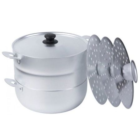 Мантоварка 3 уровневая 4,5л  алюминий (1)