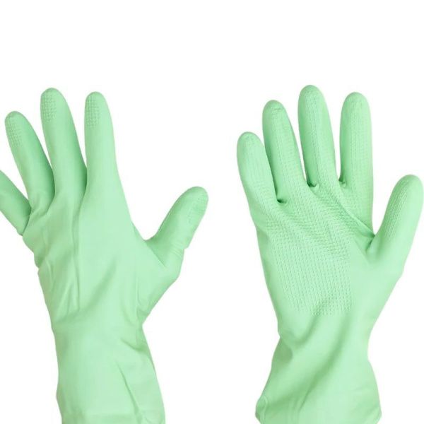 Перчатки латексные повышенной прочности, c хлопковым напылением размер М (240)