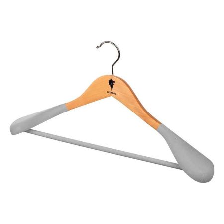 Вешалка-плечики 45*5,8*23см дерево с широкими нейлон.плечами светлое дерево (50)