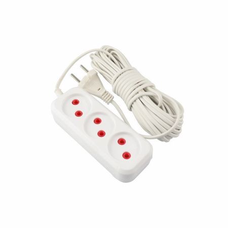 Удлинитель 3 гнезда пластик 10м Россия (50)