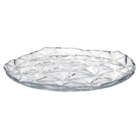 Тарелка мелкая 20см стекло ЭСТРЕЛЛА десертная (12)