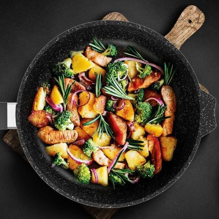 Сковорода 26см алюминий АП ГРАНИТ BLACK АП индукция (10)