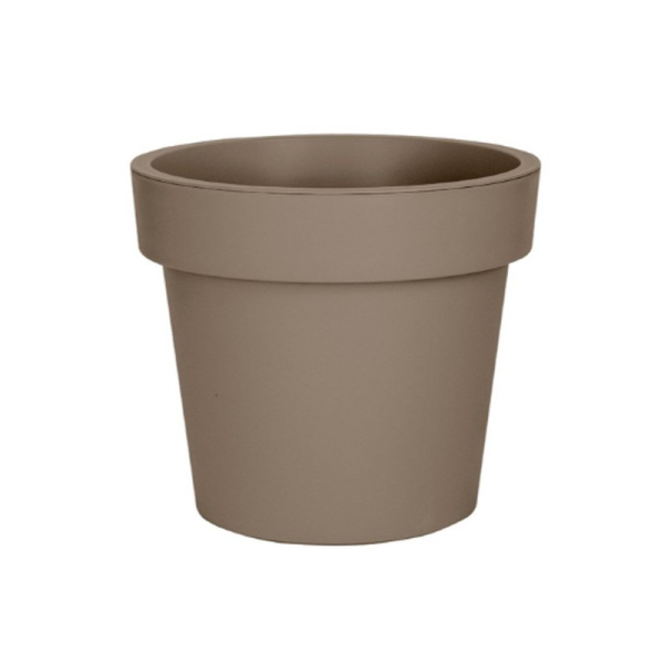 Кашпо 50л 41,5*47,7см пластик ЛОФТ мокко (5)