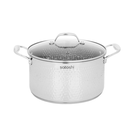 Кастрюля 5,9 нерж.сталь АРЗОН со стекл.крышкой 24*13,5см индукция (6)