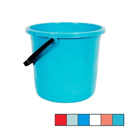 Ведро 10л 27,5*26см пластик ВОЛНА без крышки (30)