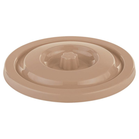 Крышка для ведра пластик Люкс 6л кремовая (25)