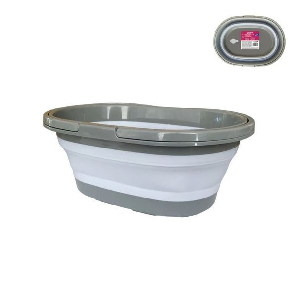 Ведро складное овальное полипропилен 12л YORK (12)