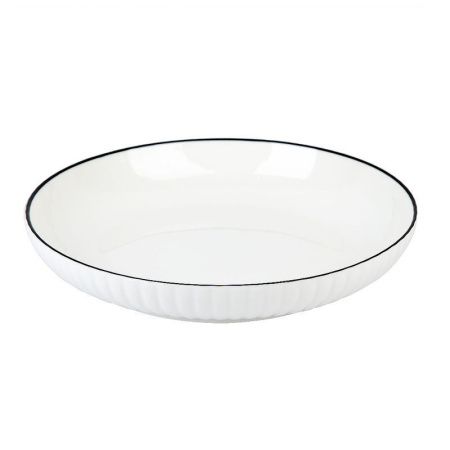 Тарелка глубокая 600мл 20,5см фарфор Notele круглая (60)