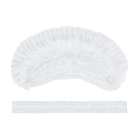 Шапочка Шарлотта 100шт нетканый материал белая AVIORA (10)