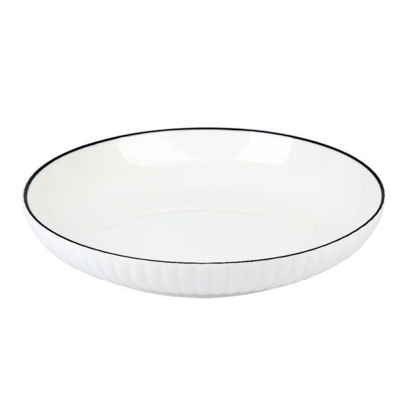 Тарелка глубокая 600мл 20,5см фарфор Notele круглая (60)