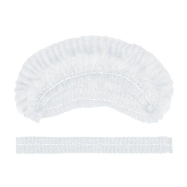 Шапочка Шарлотта 100шт нетканый материал белая AVIORA (10)