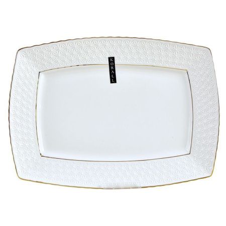 Блюдо 28см керамика СНЕЖНАЯ КОРОЛЕВА прямоугольное S222728-A/з (6/24)