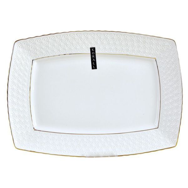 Блюдо 28см керамика СНЕЖНАЯ КОРОЛЕВА прямоугольное S222728-A/з (6/24)