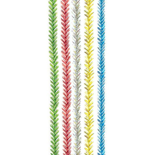 Мишура 2м 2см двойная елочка № 1/1  М-119 (250)