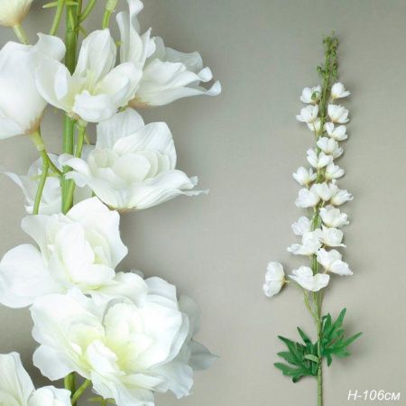 Цветы искусственные белые 107см ZHQ-1 (200)