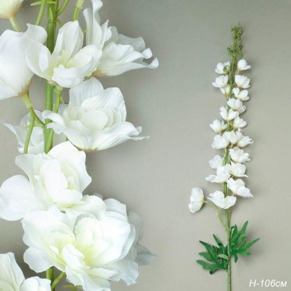 Цветы искусственные белые 107см ZHQ-1 (200)