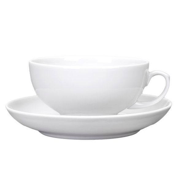 Чайный набор 2пр фарфор на 1 персону 220мл белый Рубин (12)