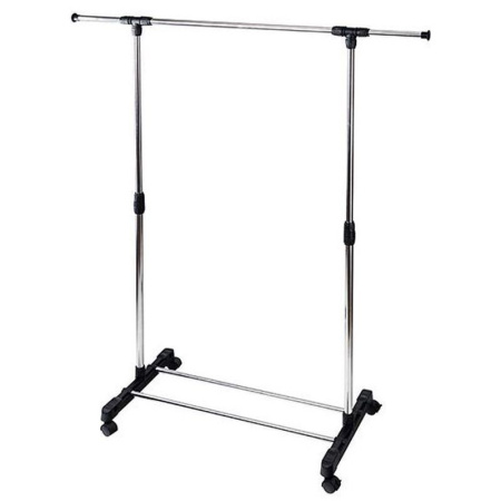 Вешалка гардеробная телескоп.металл на колесах 80*42*80-160см на 20кг (10)