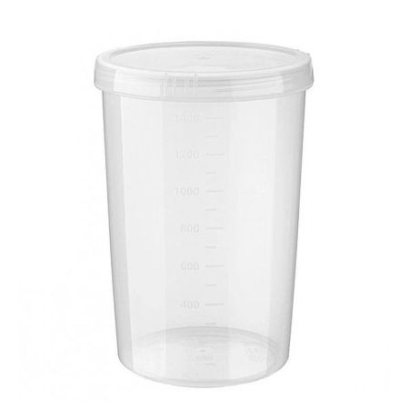 Банка для продуктов 1,5л 12,5*18см пластик ВИНТАЖ ТВИСТ с завинчивающейся крышкой (28)