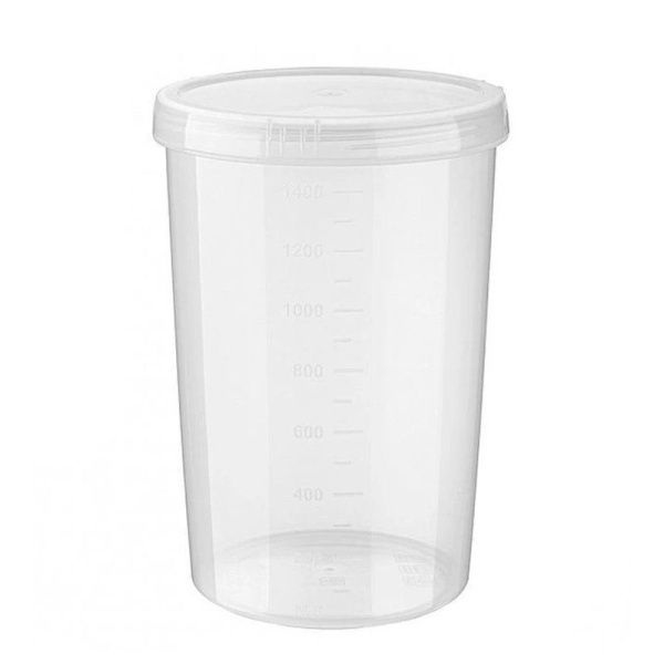 Банка для продуктов 1,5л 12,5*18см пластик ВИНТАЖ ТВИСТ с завинчивающейся крышкой (28)