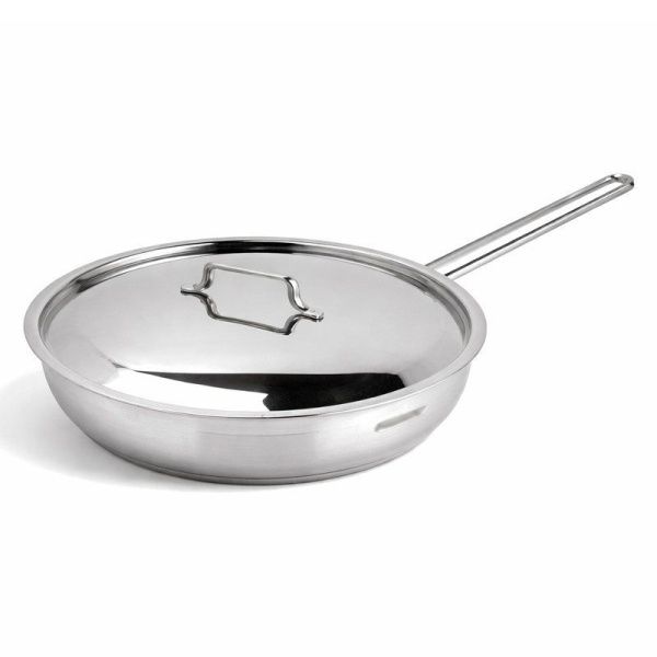 Сковорода 26см h6см 3л нерж.сталь Anett мет.крышка 3TVCLK0026003 (6)