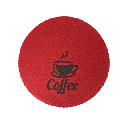 Салфетка сервировочная 32см ПВХ COFFEE бордо JC-15510 (300)