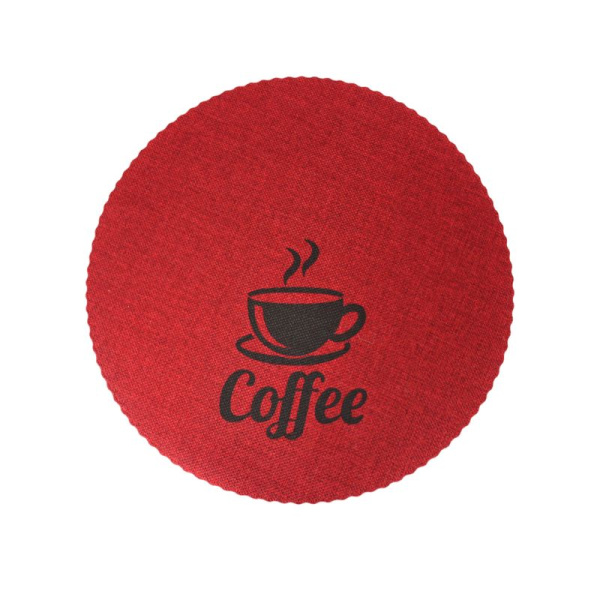 Салфетка сервировочная 32см ПВХ COFFEE бордо JC-15510 (300)