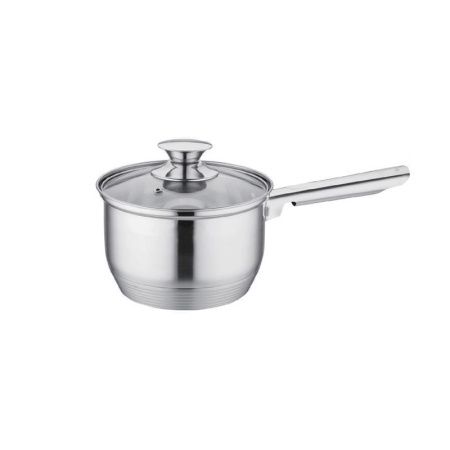 Ковш 2л нерж.сталь со стекл.крышкой 17см инд.уп. (12)