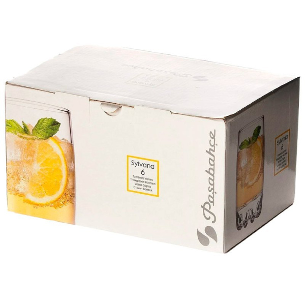 Стаканы набор 6шт 185мл стекло СИЛЬВАНА (8) ВЫВОД