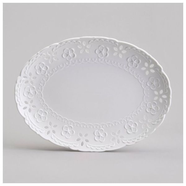 Блюдо 35,5см фарфор Style овальное (8)