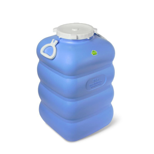 Бочка 80л пластик ГРАНДЕ с ручками фиолетовая С906ФИЛ (2)