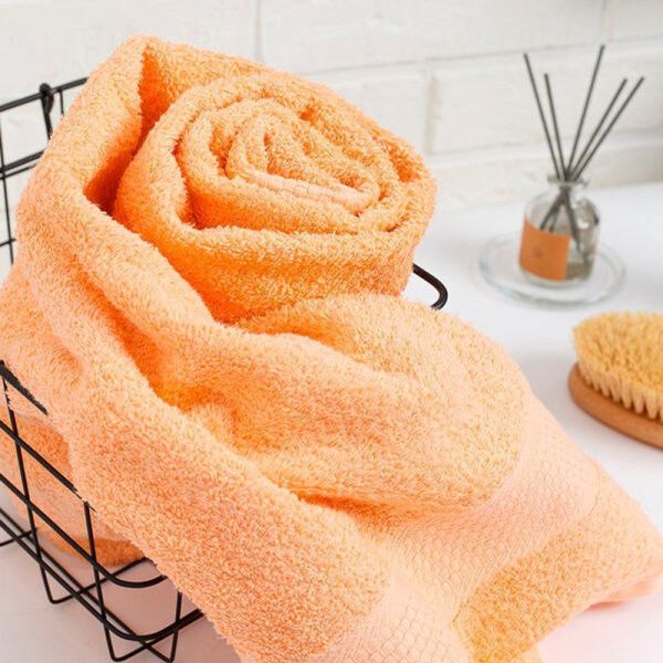 Полотенце махровое 100*150см 028 персиковый 400гр