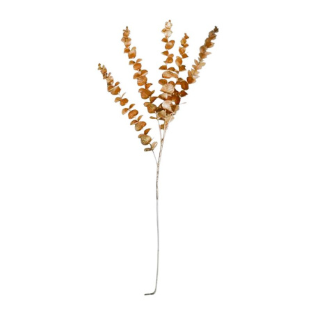 Украшение новогоднее Ветка золотая эвкалипт 80см JC-16839 (320)