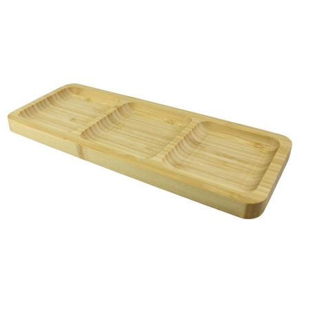 Менажница 3 секции 30*12*1,7см бамбук JC-15450 (50)