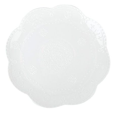 Блюдо 30,5*2,5см фарфор МАРШМЕЛЛОУ фигурное (20)