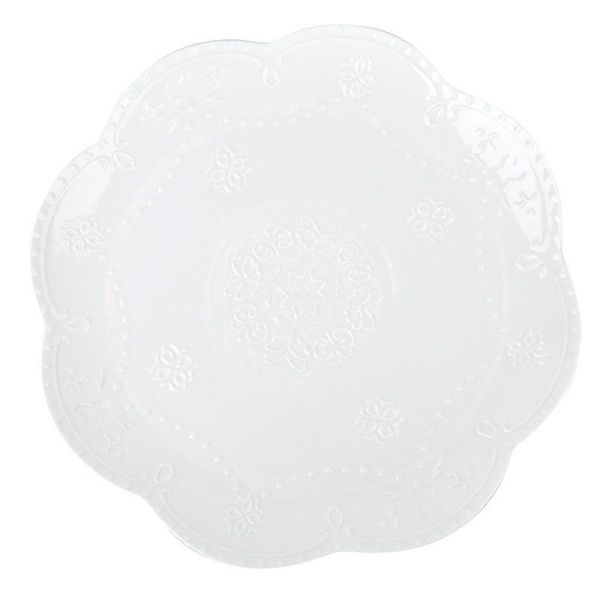 Блюдо 30,5*2,5см фарфор МАРШМЕЛЛОУ фигурное (20)