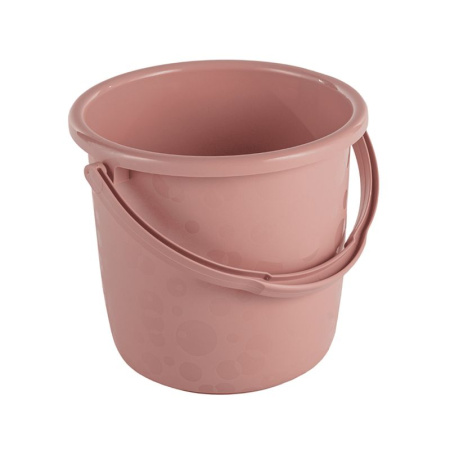 Ведро 8л пластик ЛЮК миндальное (25)