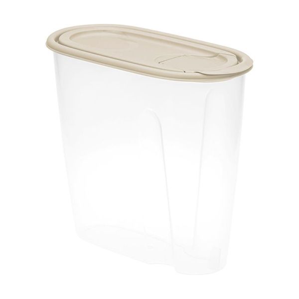 Емкость для сыпучих продуктов 1,5л 90*170*195мм пластик латте (30)