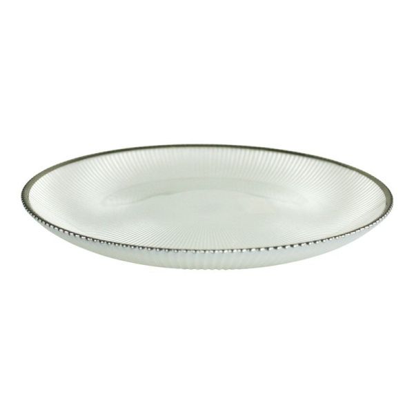 Тарелка мелкая 31см стекло обеденная JWE-030 (10)