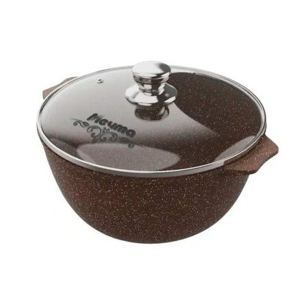 Казан для плова 7л алюминий АП ГРАНИТ BROWN (3)