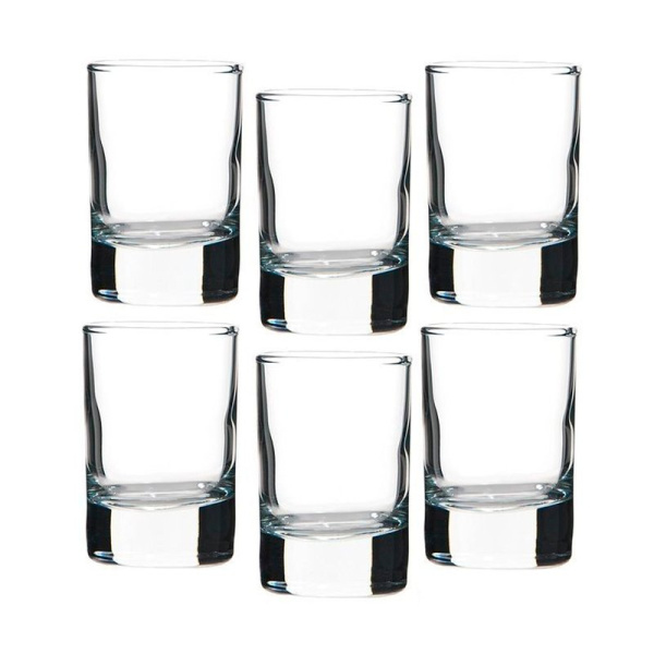 Стопки для ликера набор 6шт 60мл стекло САЙД (12)