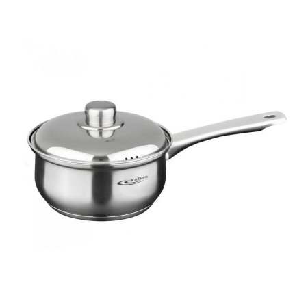 Ковш 1,8л нерж.сталь ГРЕТТА мет.крышка d16см с ручкой индукц.дно КТ04-D-К (4)