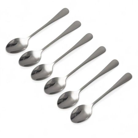 Ложки десертные набор 6шт 17,5*3см 24гр нерж.сталь ОПТИМА JC-15945 (100)