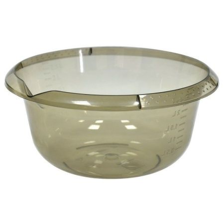 Миска 3л пластик с мерным делением дымчатая (24)