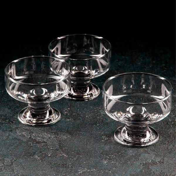 Креманки набор 3шт D10,5см H8,9см стекло АЙСВИЛЬ (8)