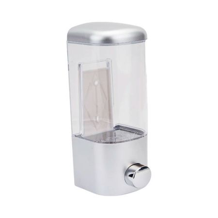 Дозатор для жидкого мыла 450мл 20*8*9см пластик хром AH-19-1 (60)