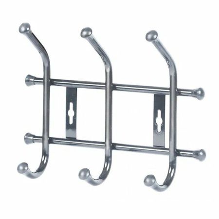 Вешалка 3 крючка настенная 260*190*80мм металл ВНТ3М серая матовая (5)