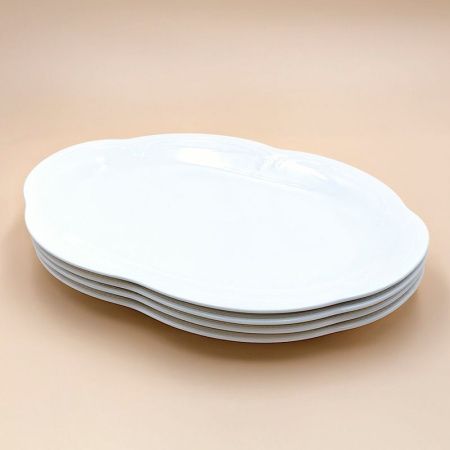 Блюдо овальное 31,5*22,5см фарфор White Ornaments (6)