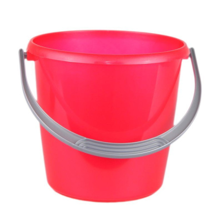 Ведро 3л пластик СОЛО красное перламутровое без крышки С630 (19)